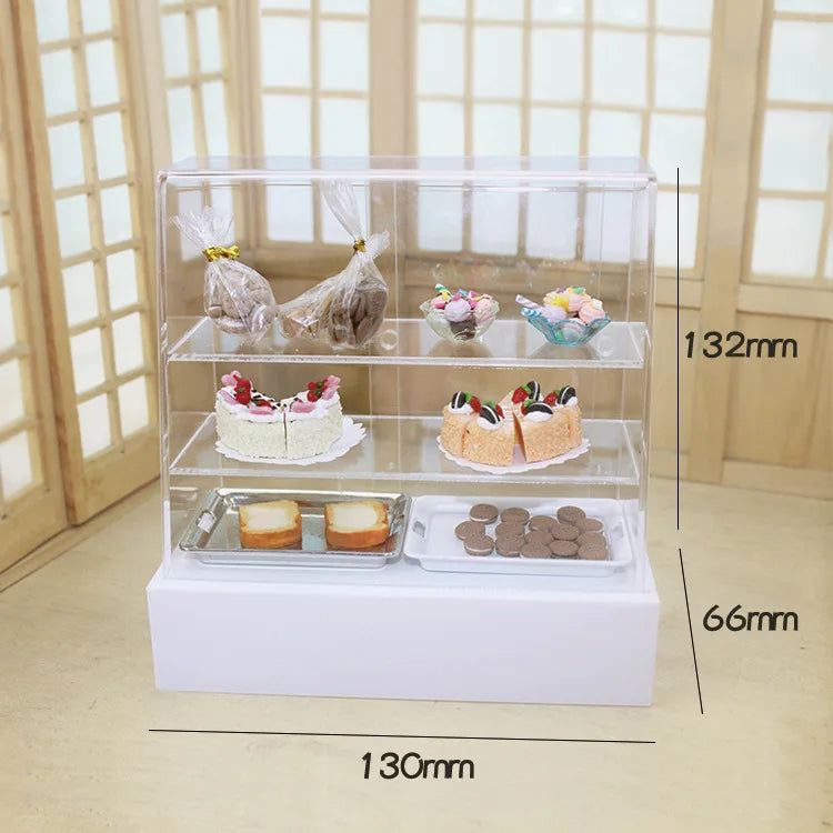 1/12 Scale Dollhouse Miniature Cake Pretend Play Kitchen Mini Dessert Food for Blyth BJD Doll Accessories Toy