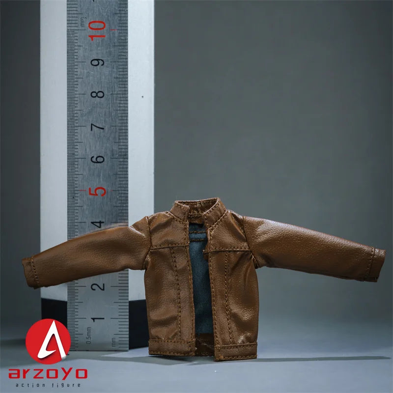 1/12 Scale Leather Jacket Cargo Pants Clothes Model Fit 6" Snail shell Romankey Female Solider Action Figure Body Doll
