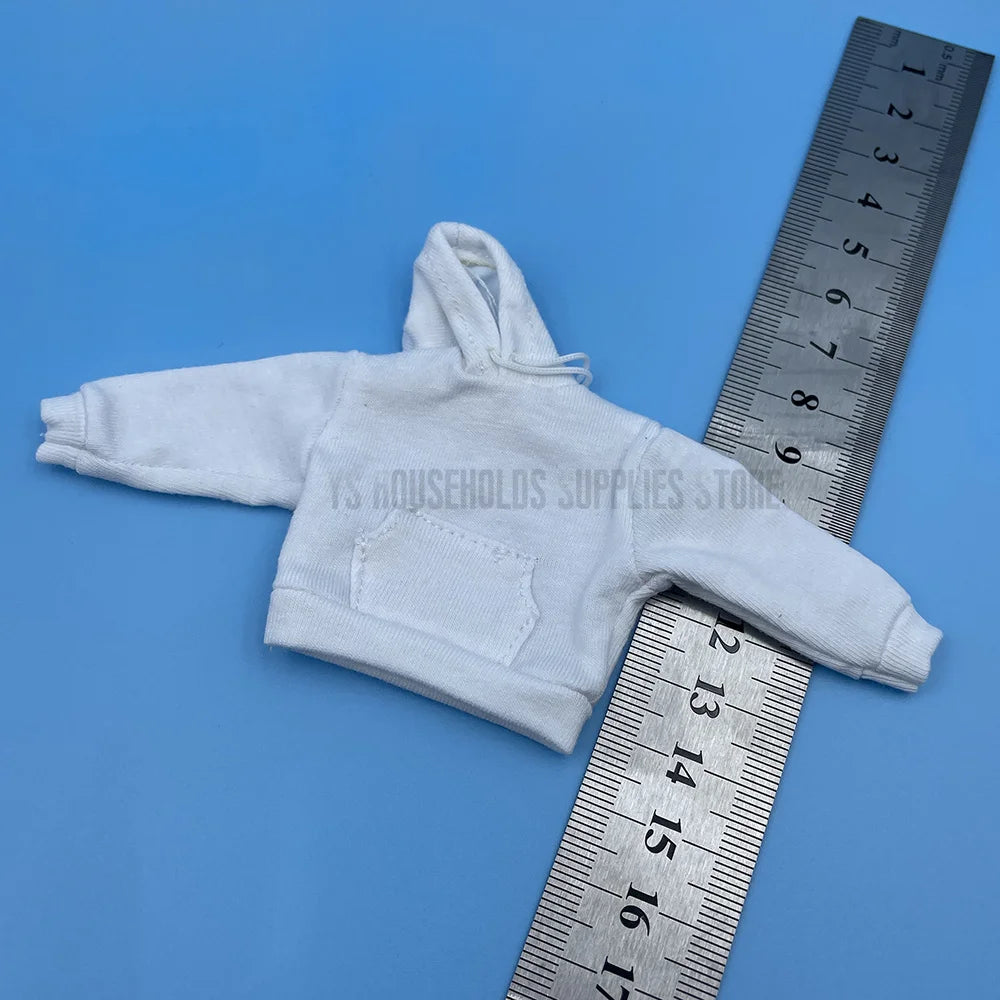 1/12 Scale Male/Female Soldier Clothing Trendy Casual Loose Fitting Hooded Sweater T-shirt Pants Set For 6" Action Figure Body