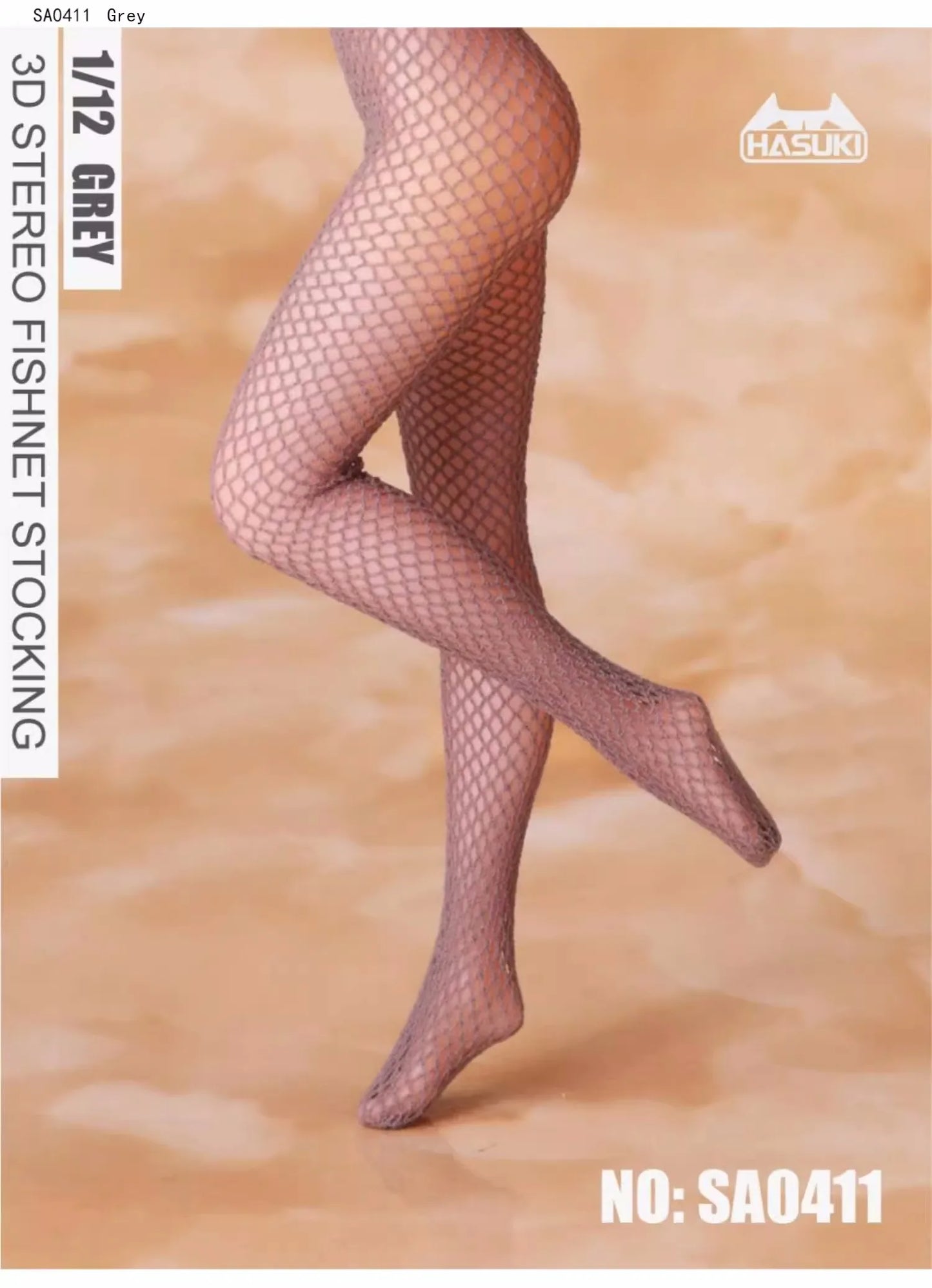 HASUKI SA04 1/12 Scale 3D Fishnet Stockings Seamless Socks Clothes Accessories Model Fit 6'' Female Soldier Action Figure Body