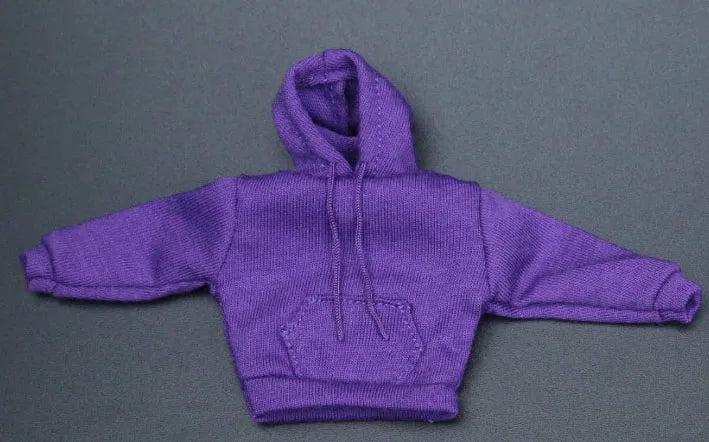 in stock 1/12 Scale male clothes black white yellow red white hoodie fit 6 inches action body model dolls