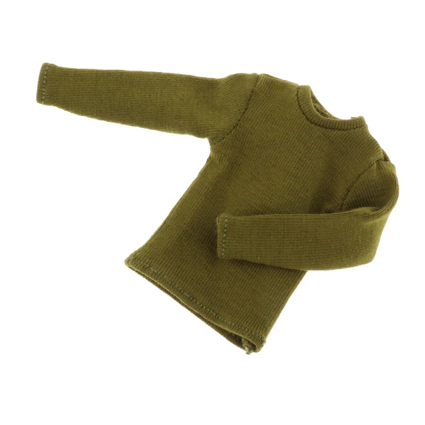1/12 Scale Long Sleeve T Shirt Miniature Clothing Handmade Doll Clothes for 6in Doll Model Action Figures Accessory