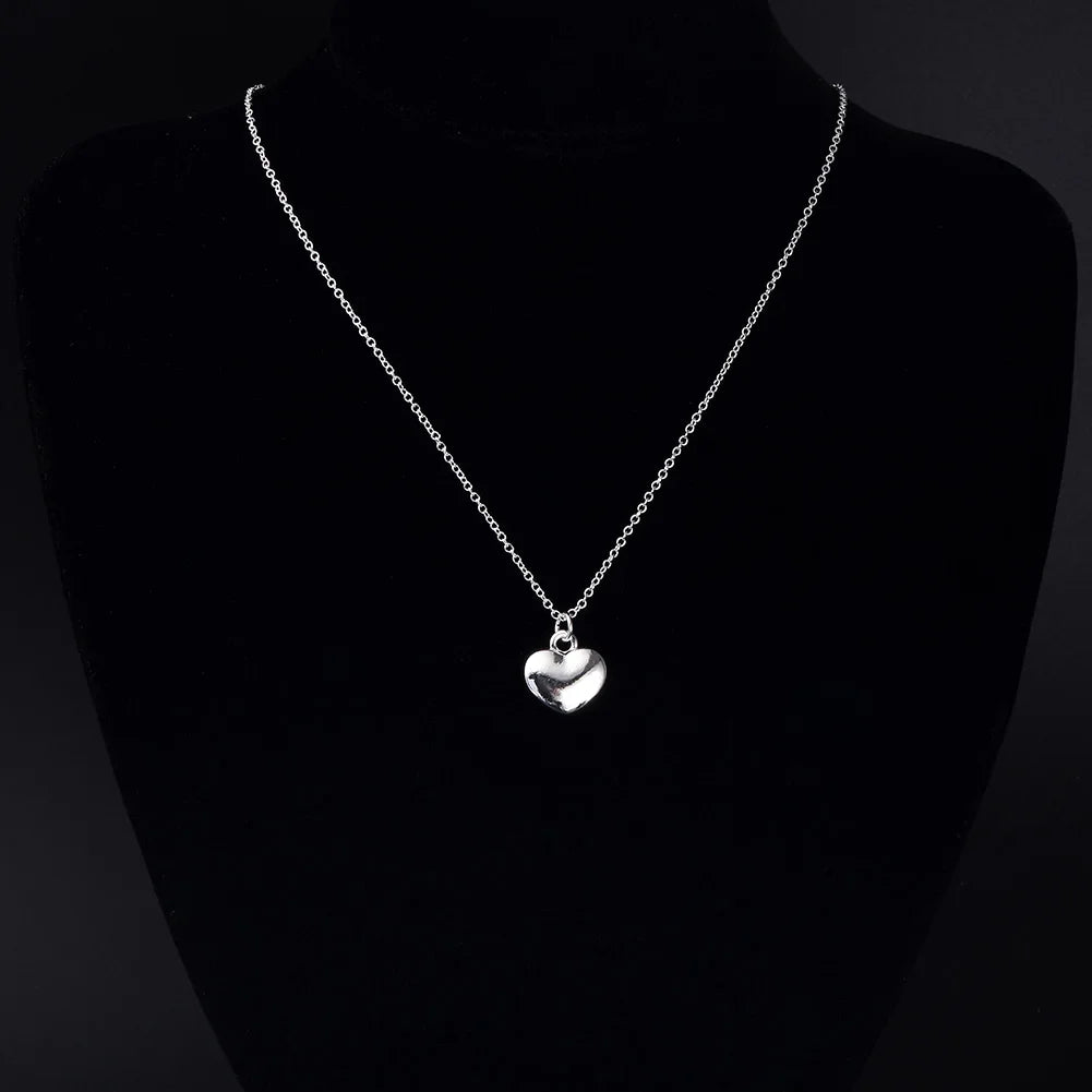 925 sterling Silver Solid Romantic heart Necklace For Women Fashion party wedding accessories jewelry christmas gifts