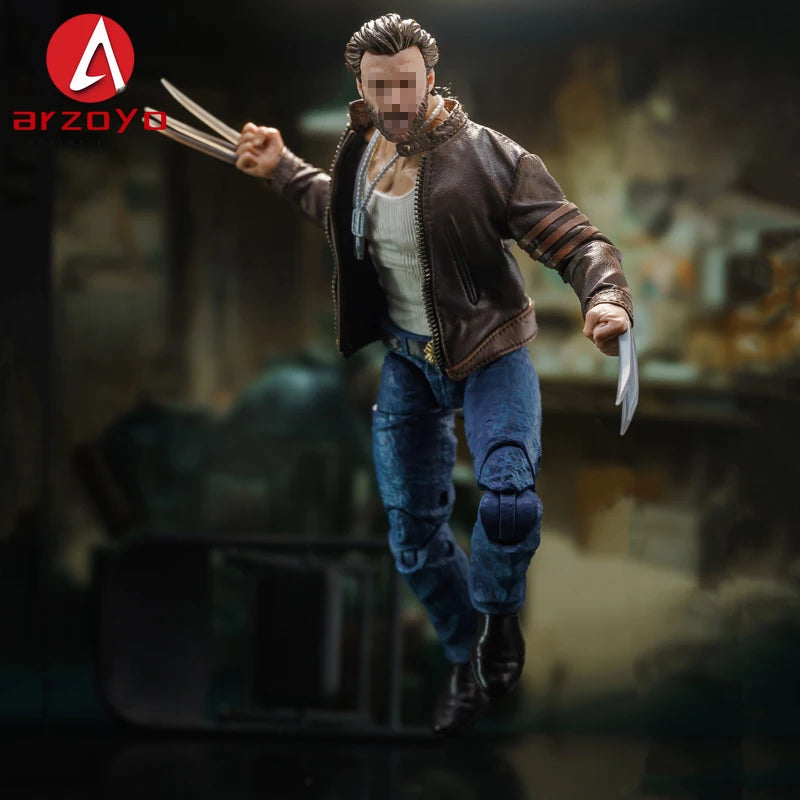 1/12 Scale Male Soldier Leather jacket Clothes Model Fit 6'' Logan Romankey Ant Notaman Male Soldier Action Figure Body