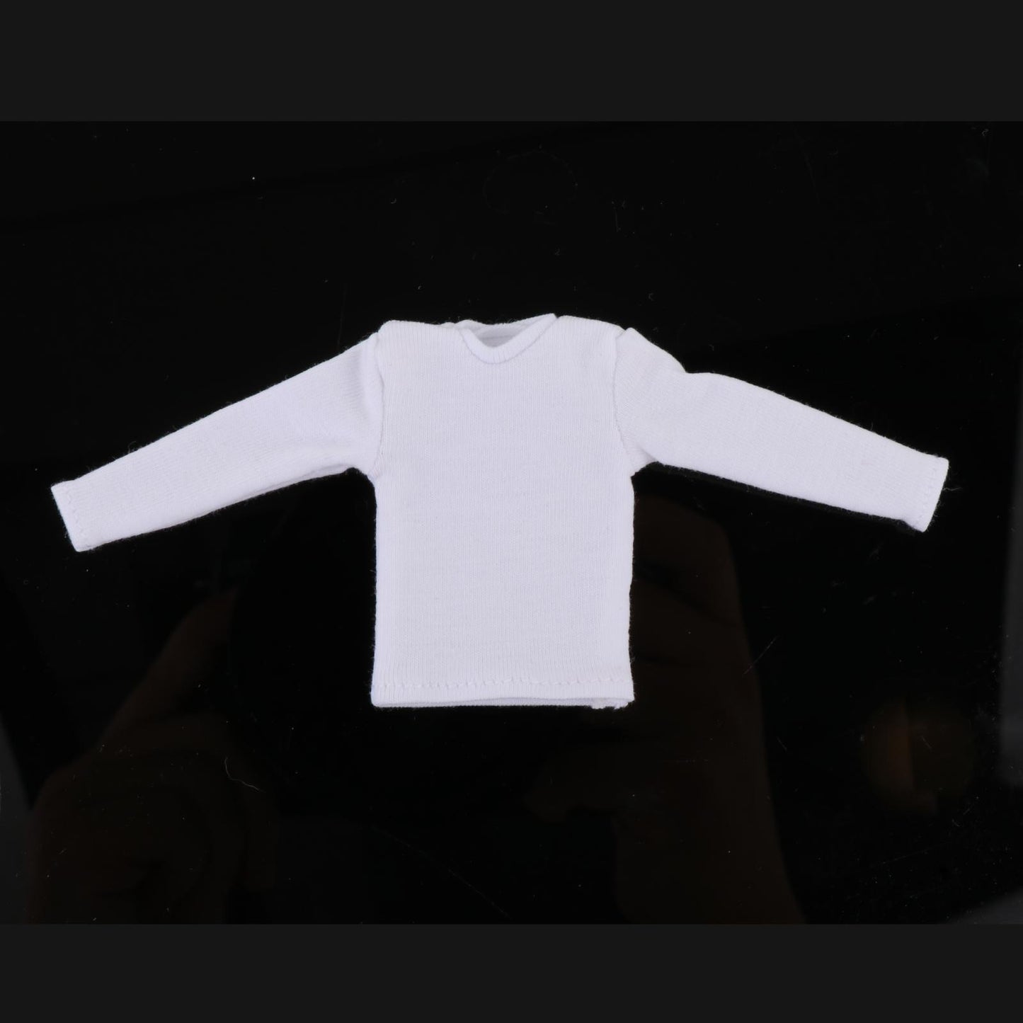 1/12 Scale Long Sleeve T Shirt Miniature Clothing Handmade Doll Clothes for 6in Doll Model Action Figures Accessory