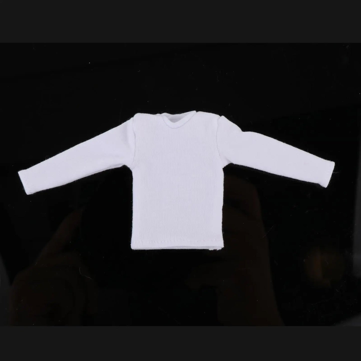 1/12 Scale Long Sleeve T Shirt Miniature Clothing Handmade Doll Clothes for 6in Doll Model Action Figures Accessory