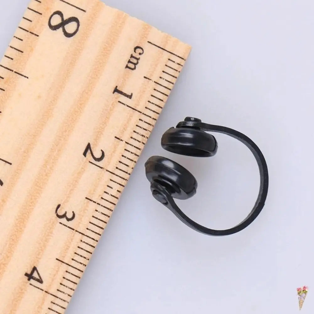 Dollhouse Props Dollhouse Headphone Model Plastic Classic Toys Miniature Headset Model 1/12 Scale Miniatures Wireless Earphone