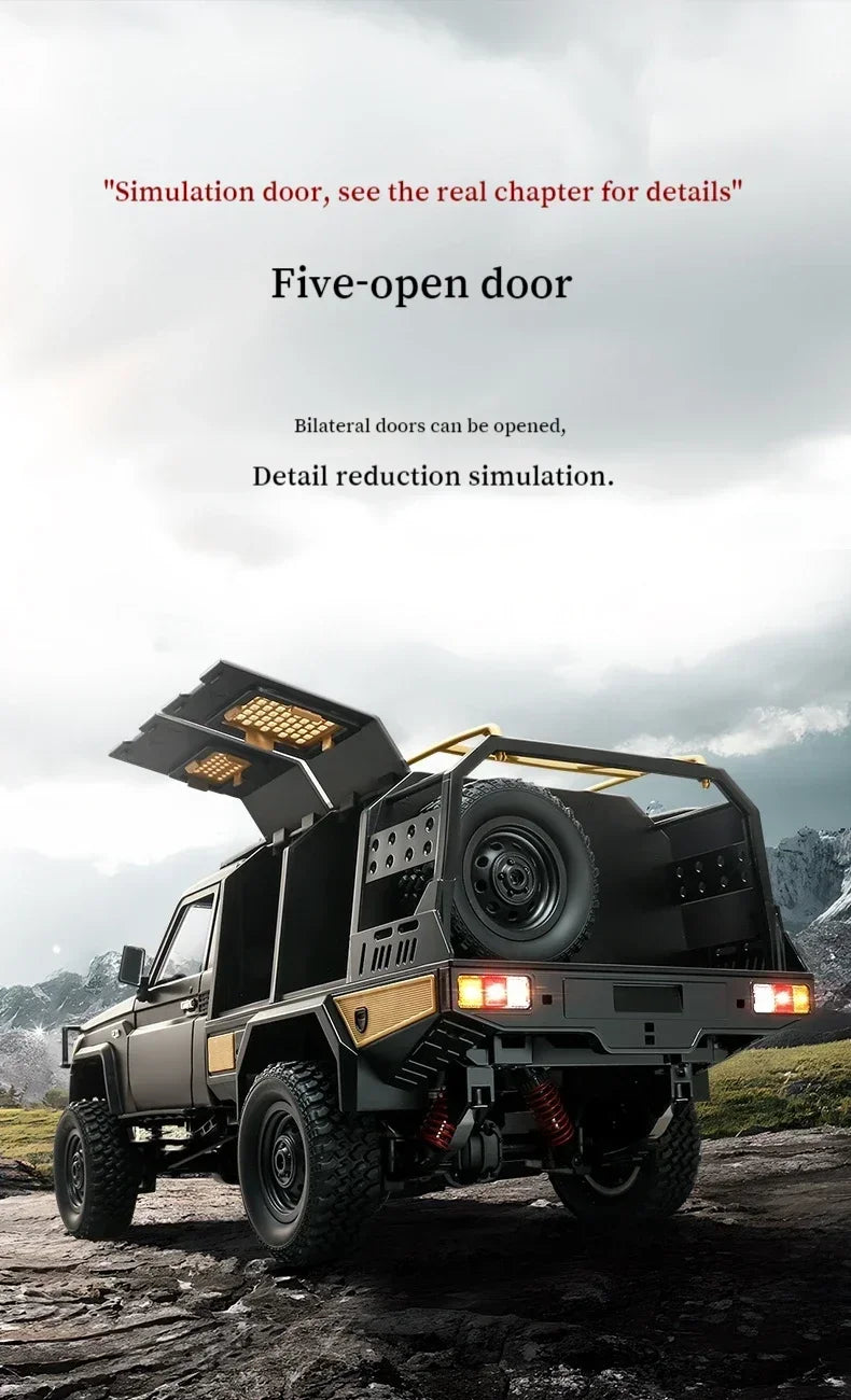 MN MN82 1:12 Retro Rc Car With LED Lights Full-scale Simulation LC79 Professional 4WD Remote Control Pickup RC Truck Model Toys