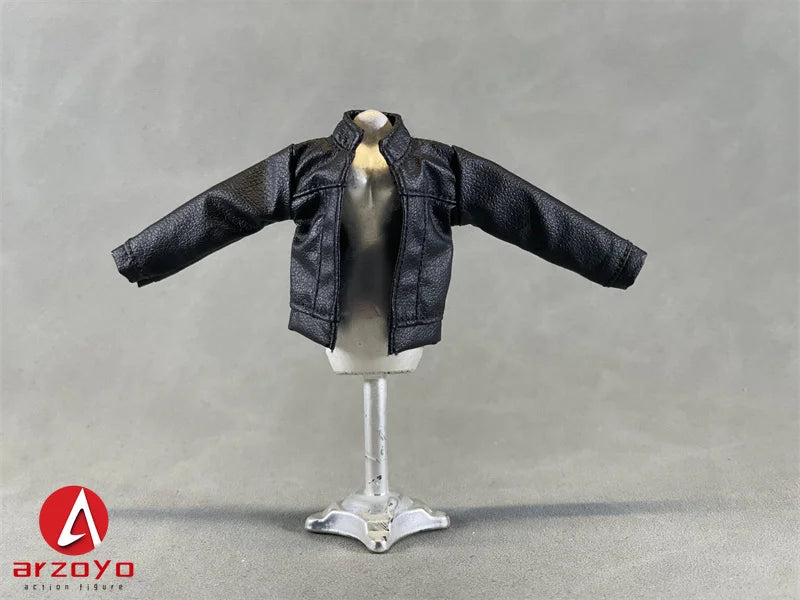 1/12 Scale Leather Jacket Cargo Pants Clothes Model Fit 6" Snail shell Romankey Female Solider Action Figure Body Doll