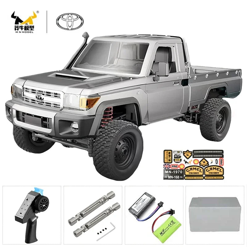 MN MN82 1:12 Retro Rc Car With LED Lights Full-scale Simulation LC79 Professional 4WD Remote Control Pickup RC Truck Model Toys