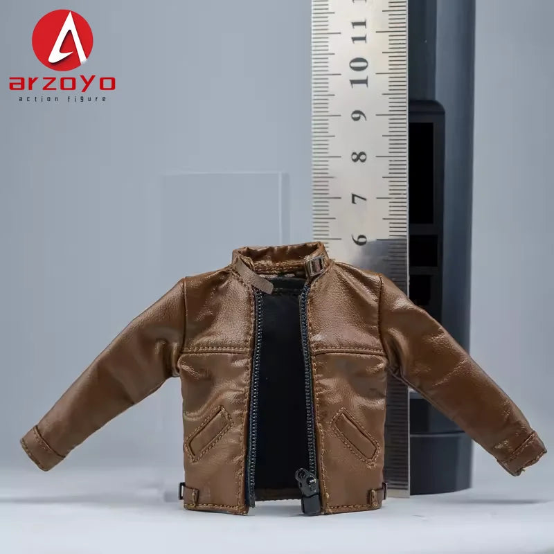 1/12 Scale Male Soldier Leather jacket Clothes Model Fit 6'' Logan Romankey Ant Notaman Male Soldier Action Figure Body