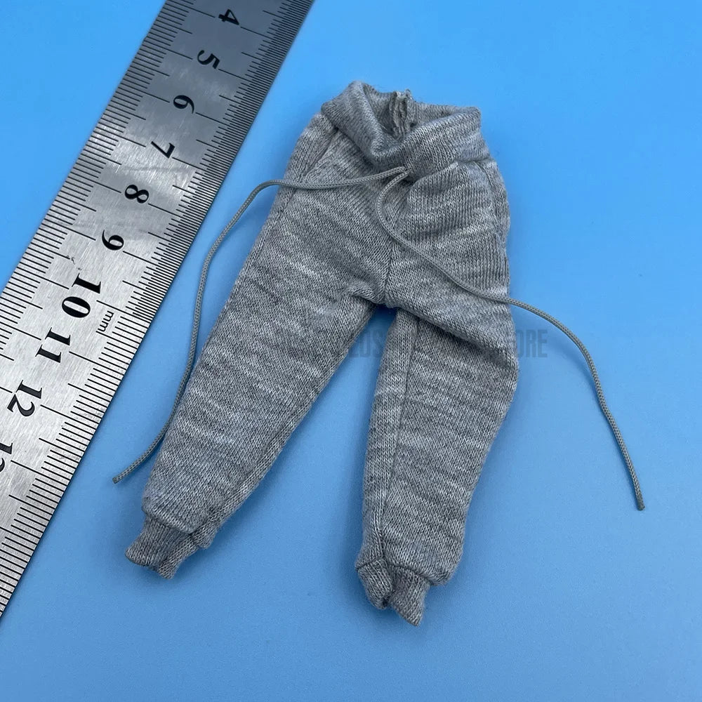 1/12 Scale Male/Female Soldier Clothing Trendy Casual Loose Fitting Hooded Sweater T-shirt Pants Set For 6" Action Figure Body