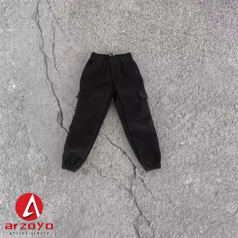 1/12 Scale Leather Jacket Cargo Pants Clothes Model Fit 6" Snail shell Romankey Female Solider Action Figure Body Doll