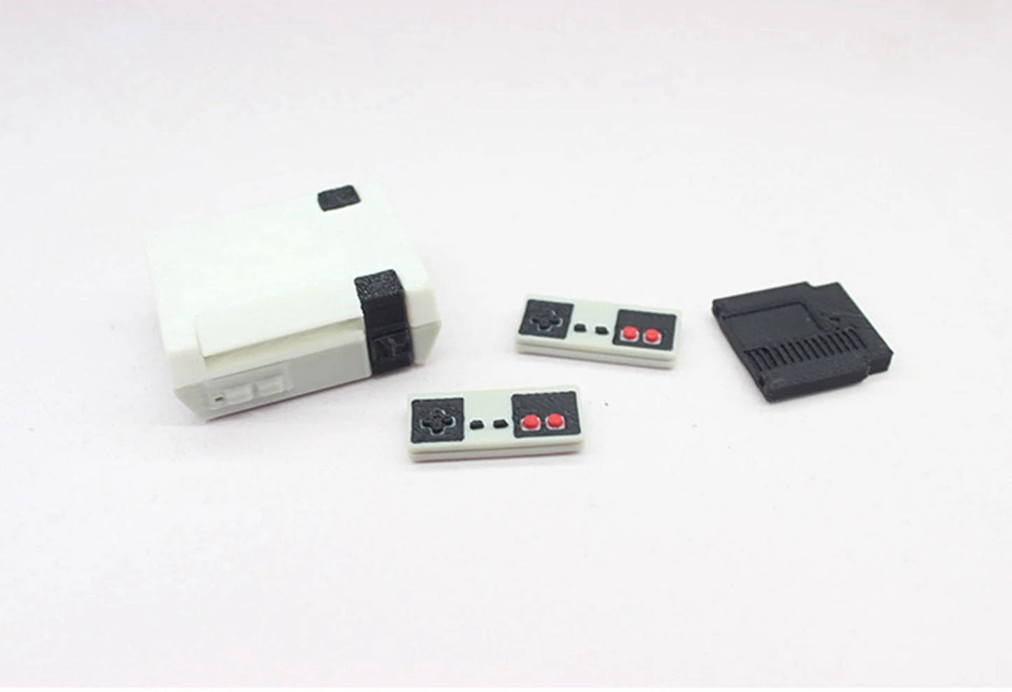1/12 Dollhouse Miniature Game Console Mini Nostalgic Red And White Machine TV Game Console Model Doll Accessories Toys