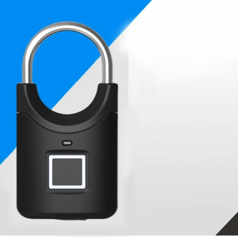 Fingerprint Padlock Mini Smart Electronic Security Locker Fingerprint Lock Anti-Theft USB Charge For Bike Gym Locker Luggage