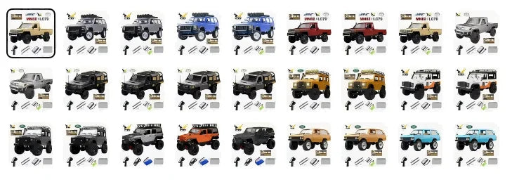MN MN82 1:12 Retro Rc Car With LED Lights Full-scale Simulation LC79 Professional 4WD Remote Control Pickup RC Truck Model Toys