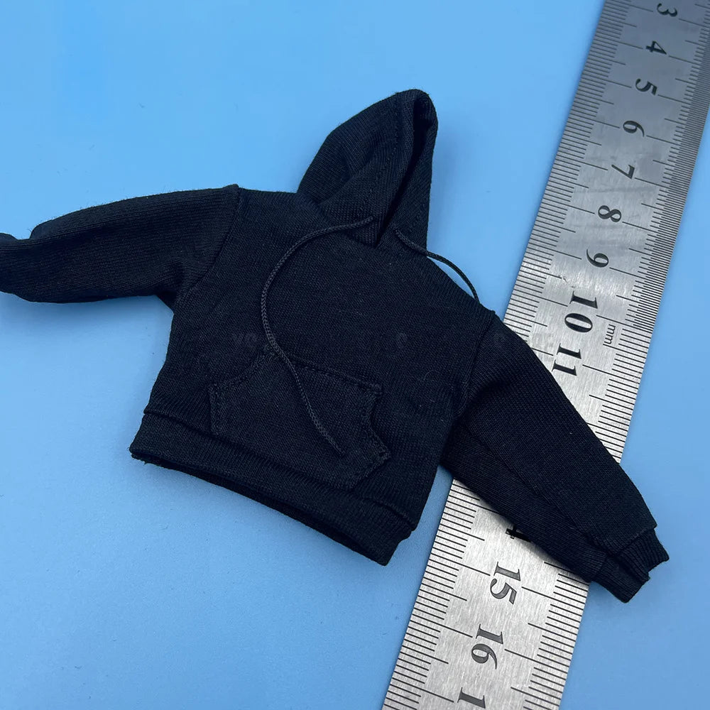 1/12 Scale Male/Female Soldier Clothing Trendy Casual Loose Fitting Hooded Sweater T-shirt Pants Set For 6" Action Figure Body
