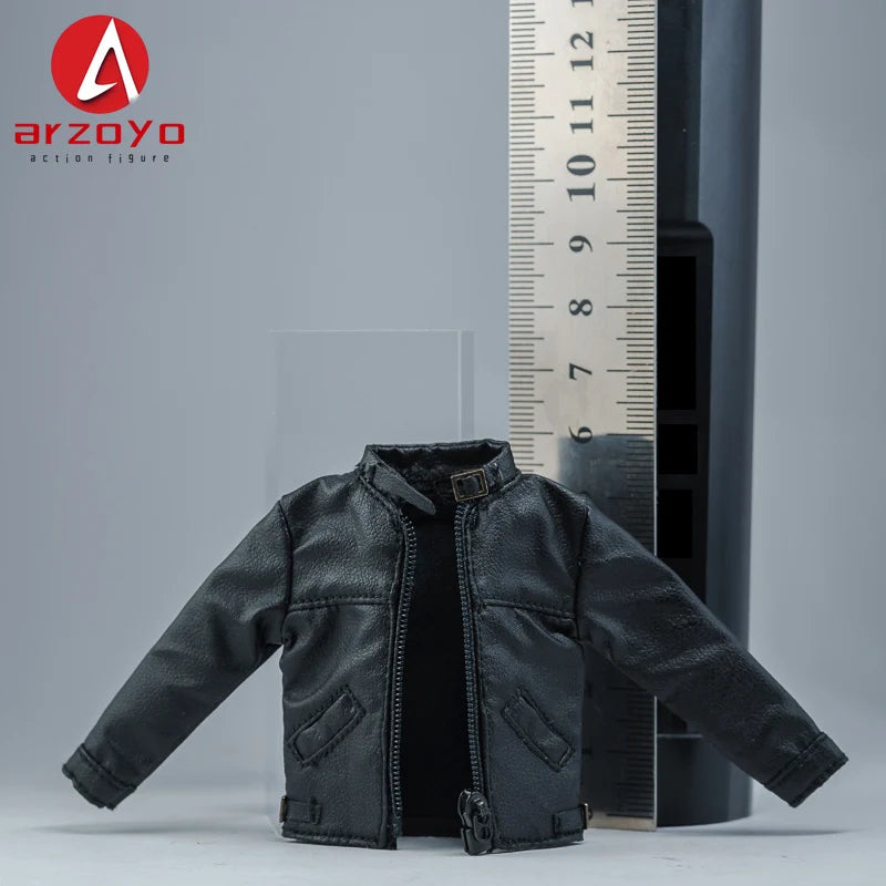 1/12 Scale Male Soldier Leather jacket Clothes Model Fit 6'' Logan Romankey Ant Notaman Male Soldier Action Figure Body