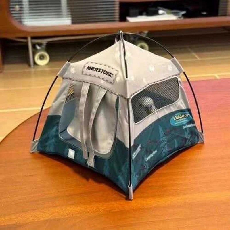 1Set Camping Small Tent Model 1:12 Scale Decorative Miniature Scene Accessories Photography Props Toy Gift