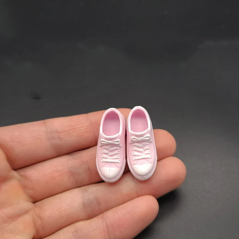 1/12 Scale Male Female Shoes Low-cut Canvas Model For 6 Inches Figma SHF BJD Dam TBLeague Action Figures Dolls Toys Gifts Fans