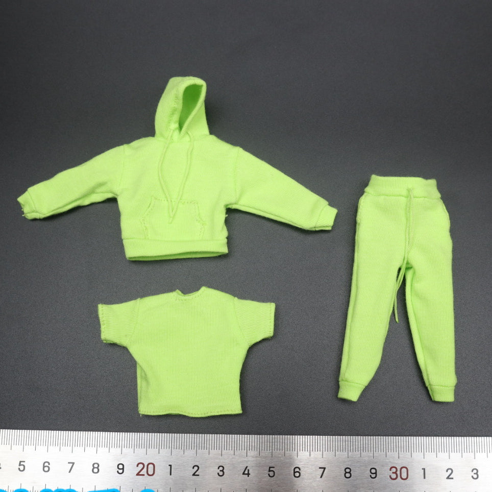 in stock 1/12 Scale male clothes black white yellow red white hoodie fit 6 inches action body model dolls
