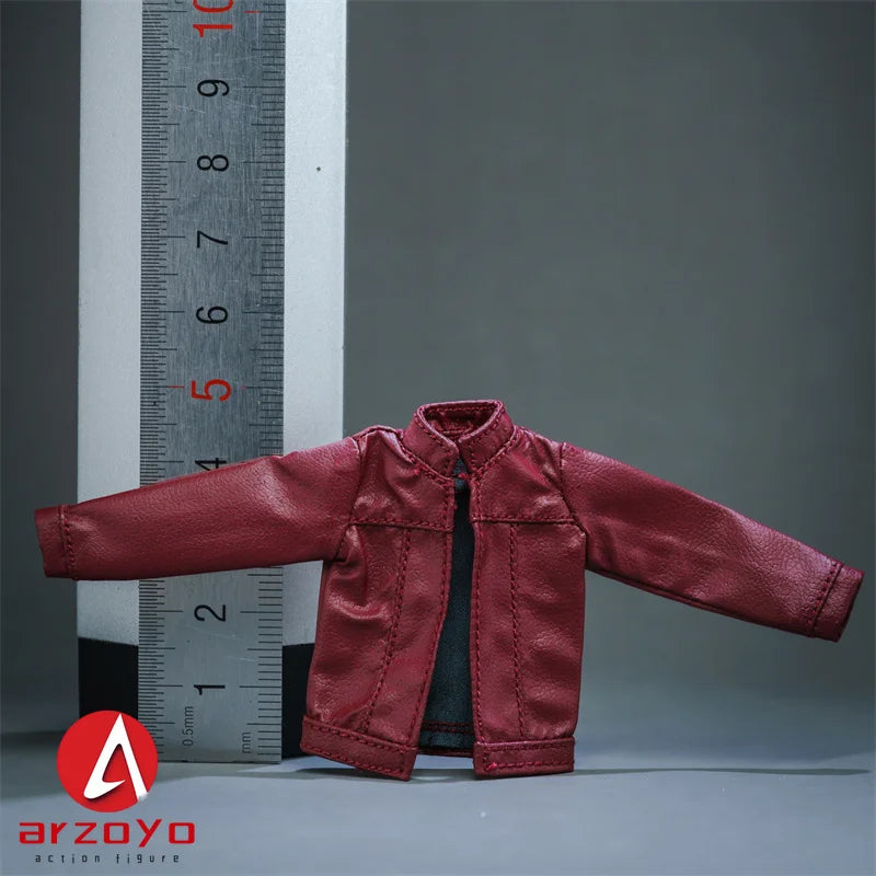 1/12 Scale Leather Jacket Cargo Pants Clothes Model Fit 6" Snail shell Romankey Female Solider Action Figure Body Doll
