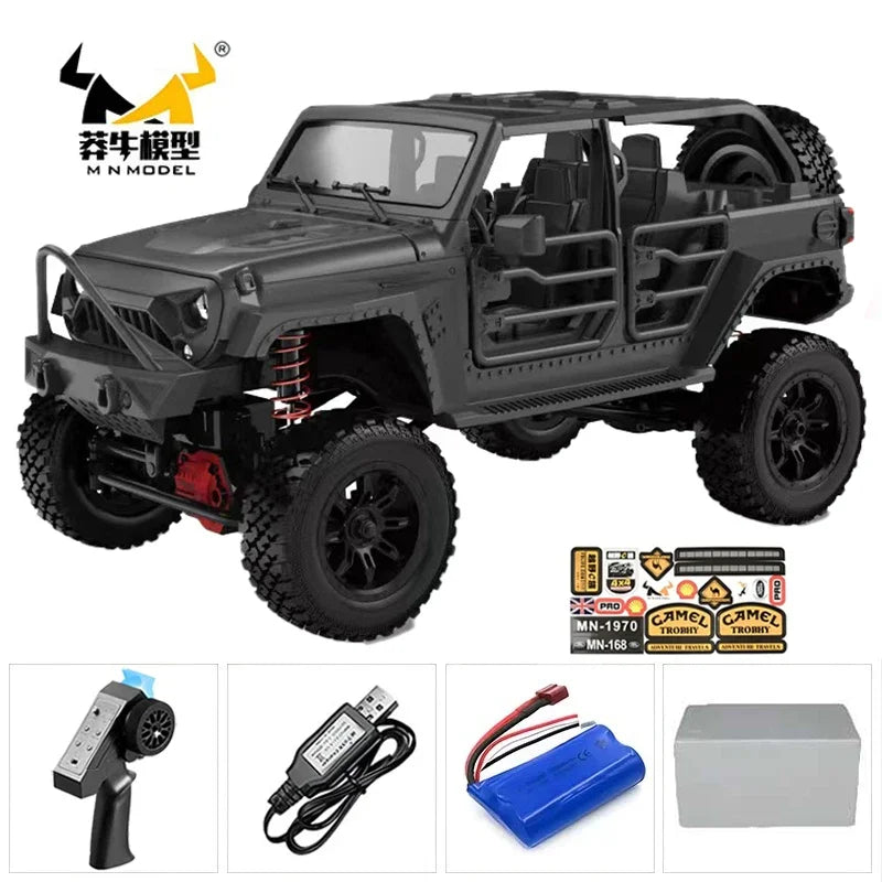 MN MN82 1:12 Retro Rc Car With LED Lights Full-scale Simulation LC79 Professional 4WD Remote Control Pickup RC Truck Model Toys