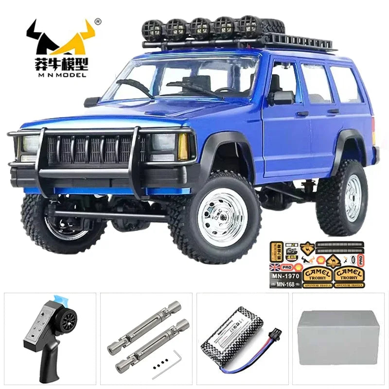 MN MN82 1:12 Retro Rc Car With LED Lights Full-scale Simulation LC79 Professional 4WD Remote Control Pickup RC Truck Model Toys