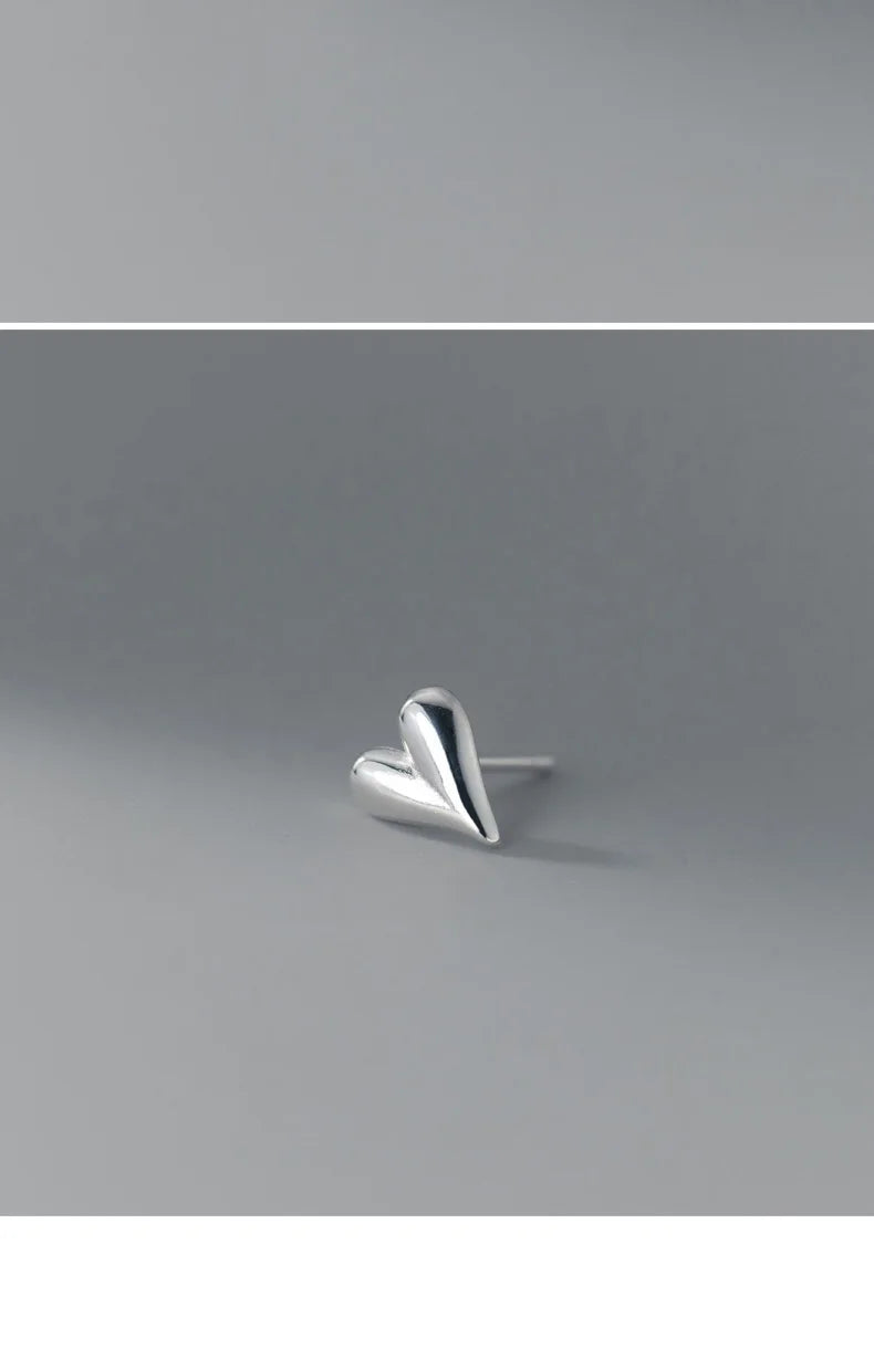 TrustDavis Real 925 Sterling Silver Sweet Heart Earrings for Daughter Mother‘s Day Birthday Gift Fine Jewelry DS3683