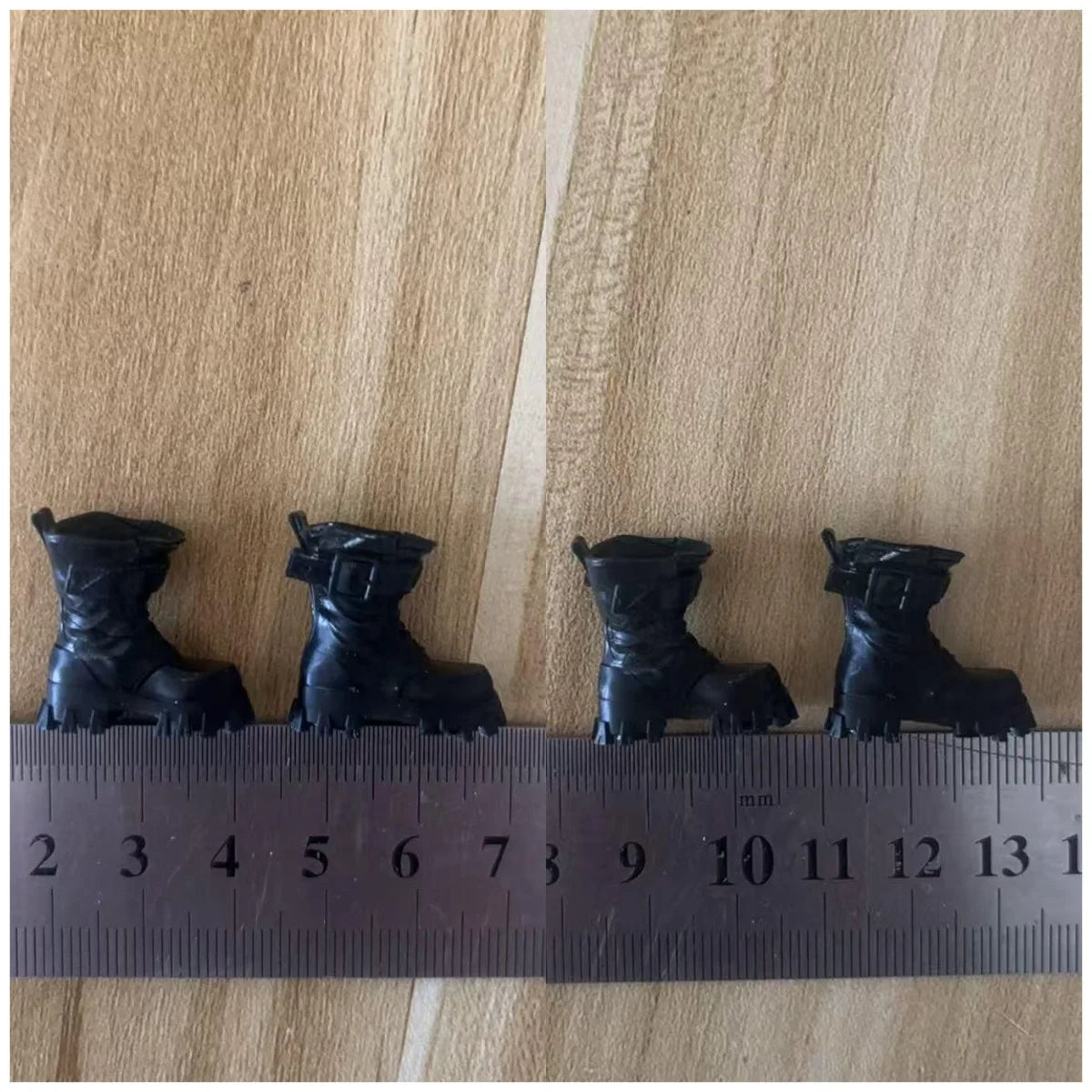 1/12 Scale Mobile Suit Girl Classic Black Combat Boots Model GK001 Fit 6in Action Figure Body Accessories Dolls
