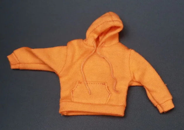 in stock 1/12 Scale male clothes black white yellow red white hoodie fit 6 inches action body model dolls