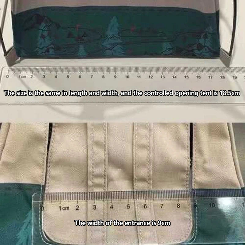 1Set Camping Small Tent Model 1:12 Scale Decorative Miniature Scene Accessories Photography Props Toy Gift