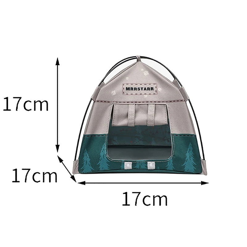 1Set Camping Small Tent Model 1:12 Scale Decorative Miniature Scene Accessories Photography Props Toy Gift