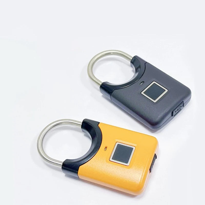 Fingerprint Padlock Mini Smart Electronic Security Locker Fingerprint Lock Anti-Theft USB Charge For Bike Gym Locker Luggage