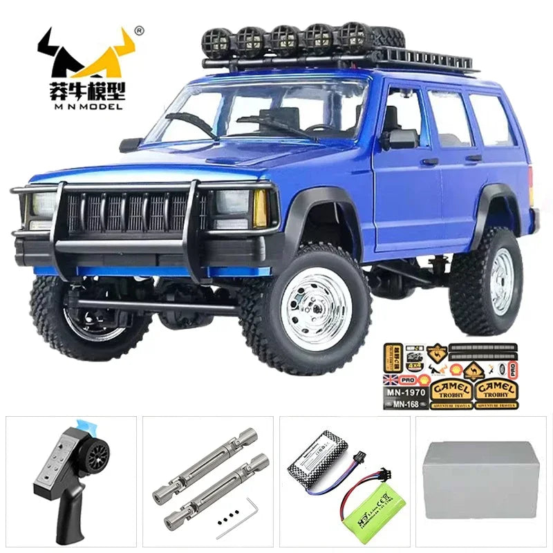 MN MN82 1:12 Retro Rc Car With LED Lights Full-scale Simulation LC79 Professional 4WD Remote Control Pickup RC Truck Model Toys