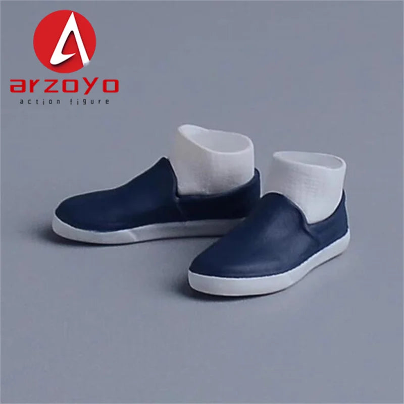 1/12 Scale Vintage Kung Fu Shoes T-shirt Pants Suit Clothes Lantern Pants Model for 6'' Romankey Male Soldiers Action Figure