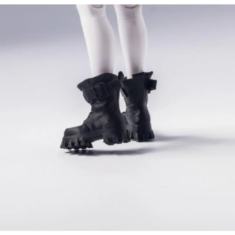 1/12 Scale Mobile Suit Girl Classic Black Combat Boots Model GK001 Fit 6in Action Figure Body Accessories Dolls