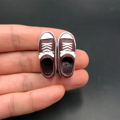 1/12 Scale Male Female Shoes Low-cut Canvas Model For 6 Inches Figma SHF BJD Dam TBLeague Action Figures Dolls Toys Gifts Fans