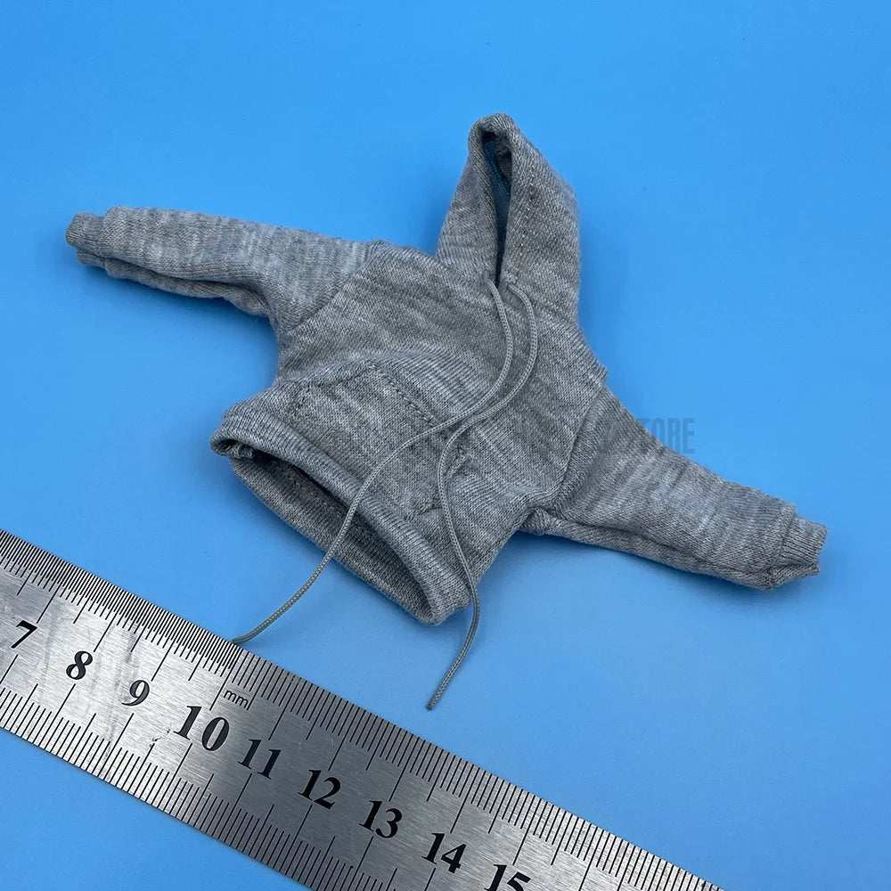 1/12 Scale Male/Female Soldier Clothing Trendy Casual Loose Fitting Hooded Sweater T-shirt Pants Set For 6" Action Figure Body