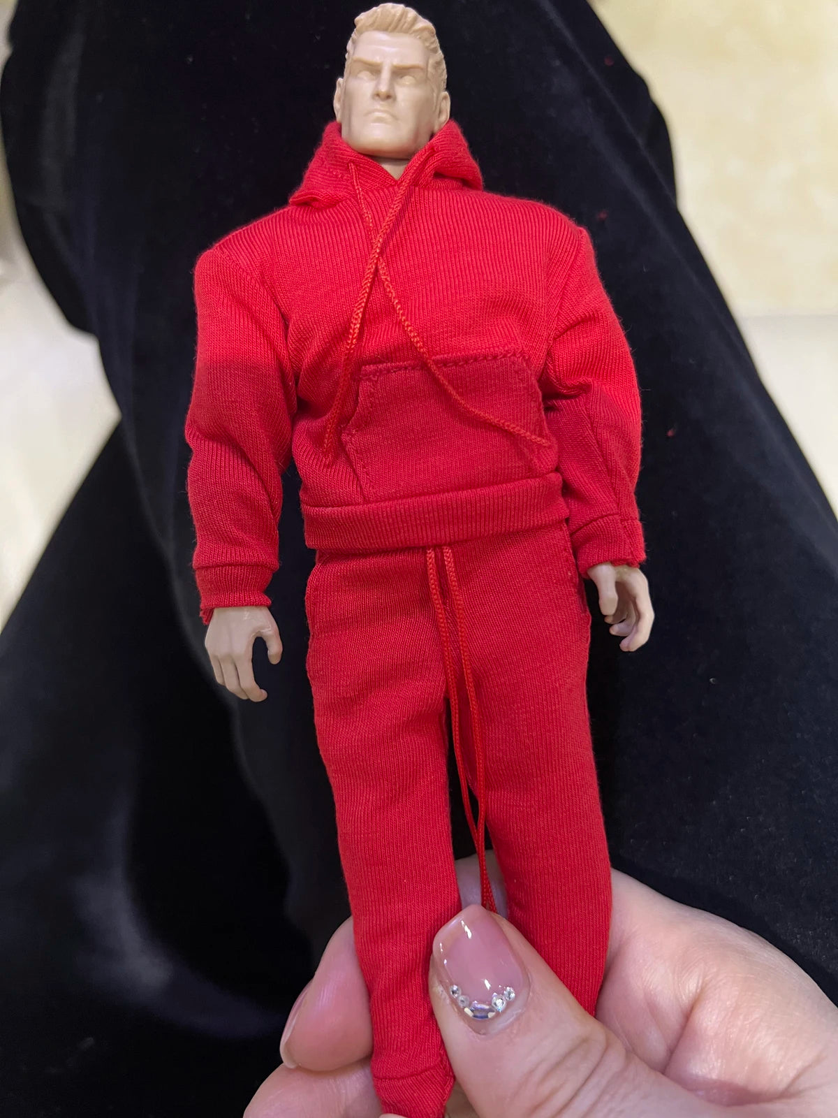 in stock 1/12 Scale male clothes black white yellow red white hoodie fit 6 inches action body model dolls