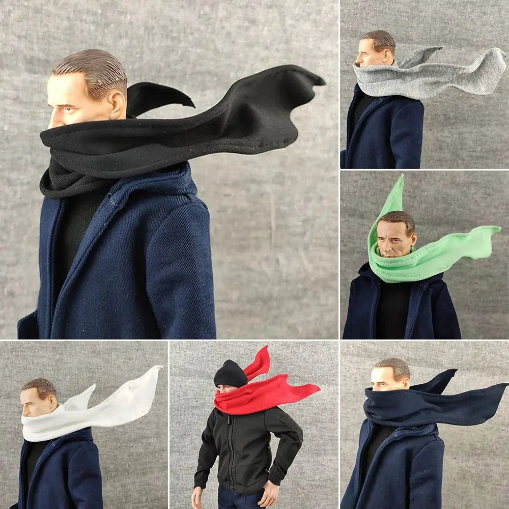 1/12 Scale Male Soldier Model Scarf Model for 6in Action Figure Toy Collection 30cm Doll Neck Scarf diy Doll Clothes Accessories