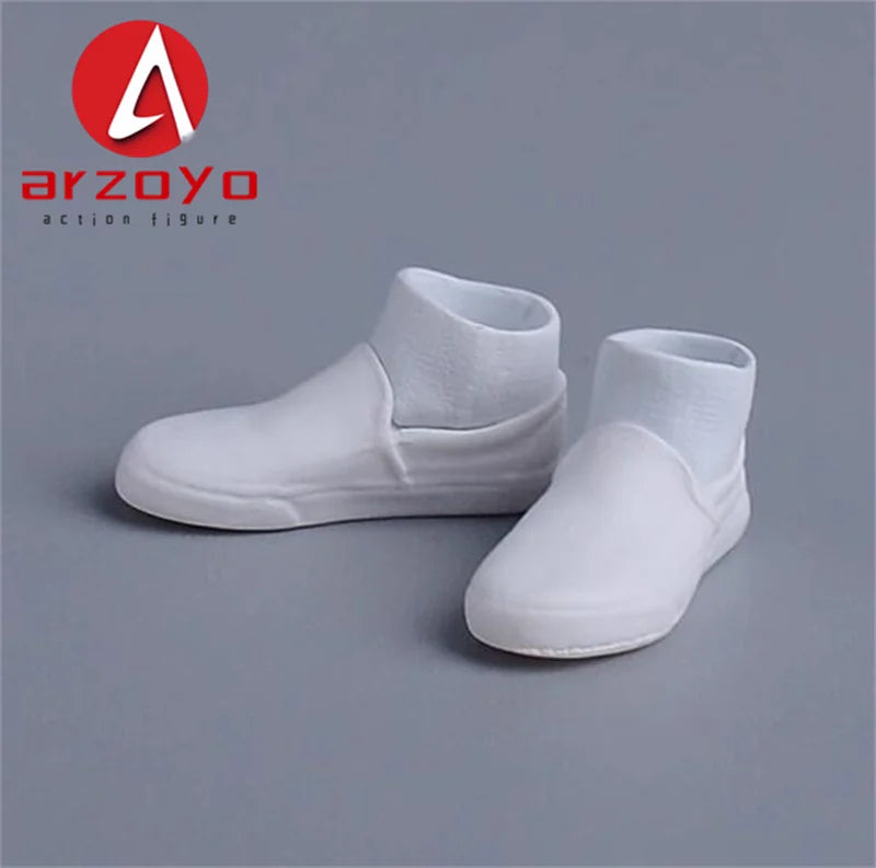 1/12 Scale Vintage Kung Fu Shoes T-shirt Pants Suit Clothes Lantern Pants Model for 6'' Romankey Male Soldiers Action Figure