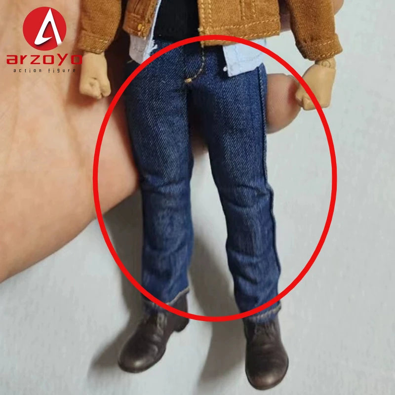 1/12 Scale Male Soldier Leather jacket Clothes Model Fit 6'' Logan Romankey Ant Notaman Male Soldier Action Figure Body