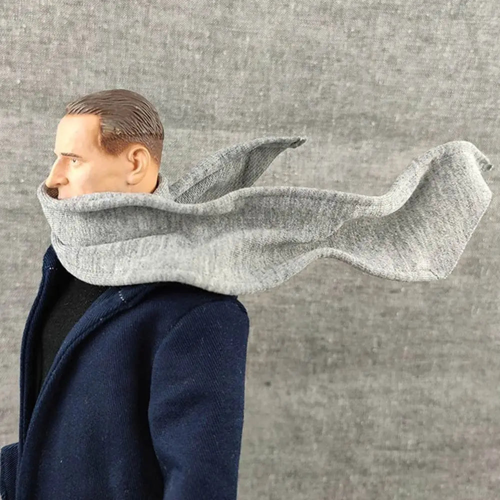 1/12 Scale Male Soldier Model Scarf Model for 6in Action Figure Toy Collection 30cm Doll Neck Scarf diy Doll Clothes Accessories