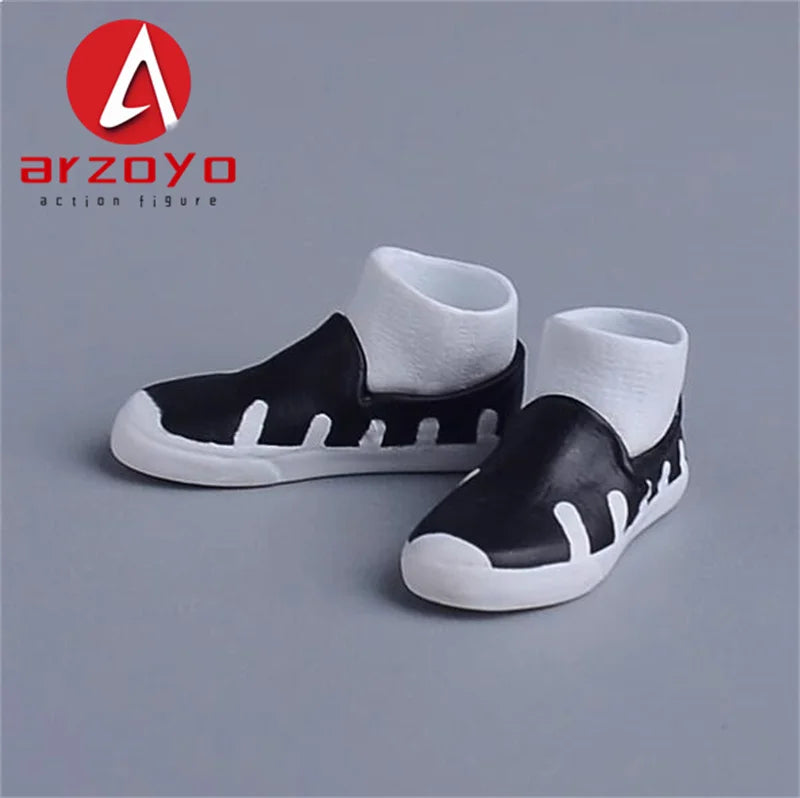 1/12 Scale Vintage Kung Fu Shoes T-shirt Pants Suit Clothes Lantern Pants Model for 6'' Romankey Male Soldiers Action Figure