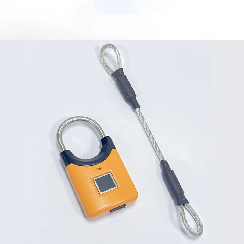 Fingerprint Padlock Mini Smart Electronic Security Locker Fingerprint Lock Anti-Theft USB Charge For Bike Gym Locker Luggage