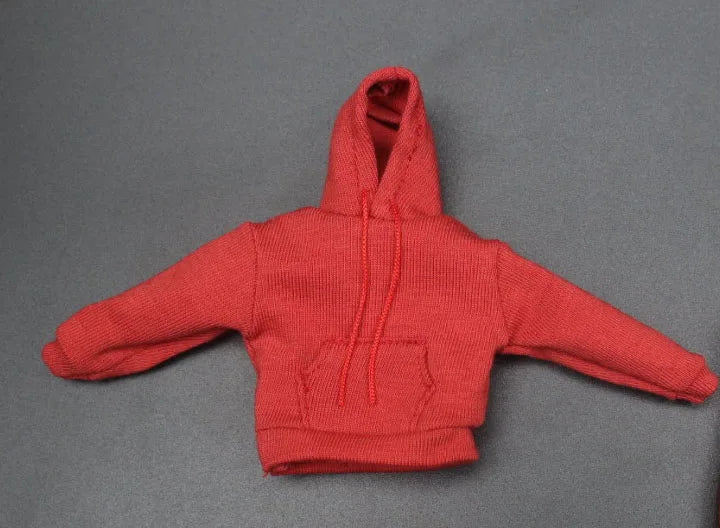 in stock 1/12 Scale male clothes black white yellow red white hoodie fit 6 inches action body model dolls