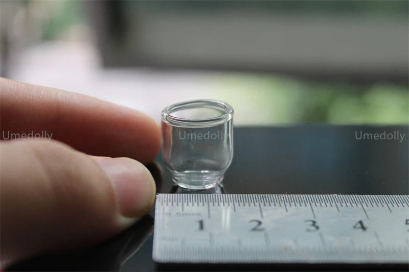 1/4 1/6 1/12 Scale Miniature Dollhouse Wine Glass Mini Dessert Cup Pretend Play Kitchen for Doll Food Toy Accessories