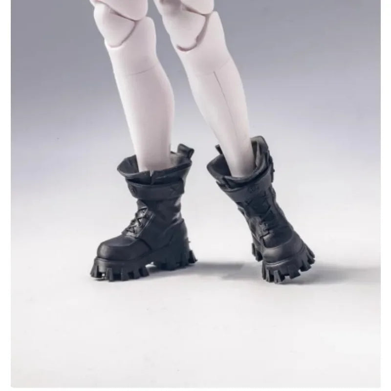 1/12 Scale Mobile Suit Girl Classic Black Combat Boots Model GK001 Fit 6in Action Figure Body Accessories Dolls
