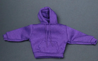 in stock 1/12 Scale male clothes black white yellow red white hoodie fit 6 inches action body model dolls